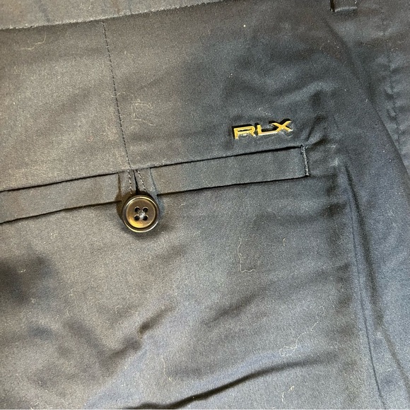 RLX Polo Ralph Lauren Navy Blue Golf Shorts Mens Size 36 x 9.5 Inseam - Picture 11 of 14